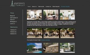 Vacation Rental Website Samples: Apartments Actually