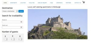 Vacation Rental Website Samples: Edinburgh at Home