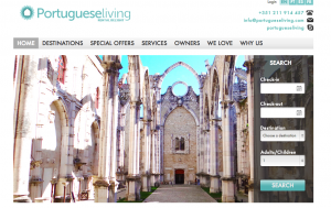 Vacation Rental Website Samples: Portuguese Living