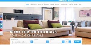 Vacation Rental Website Samples: Rome For The Holidays