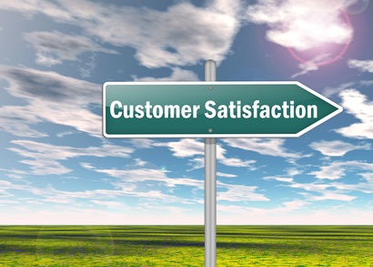 Signpost "Customer Satisfaction"